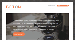 Desktop Screenshot of betonconsultingeng.com