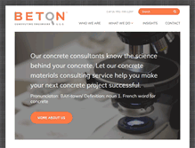 Tablet Screenshot of betonconsultingeng.com